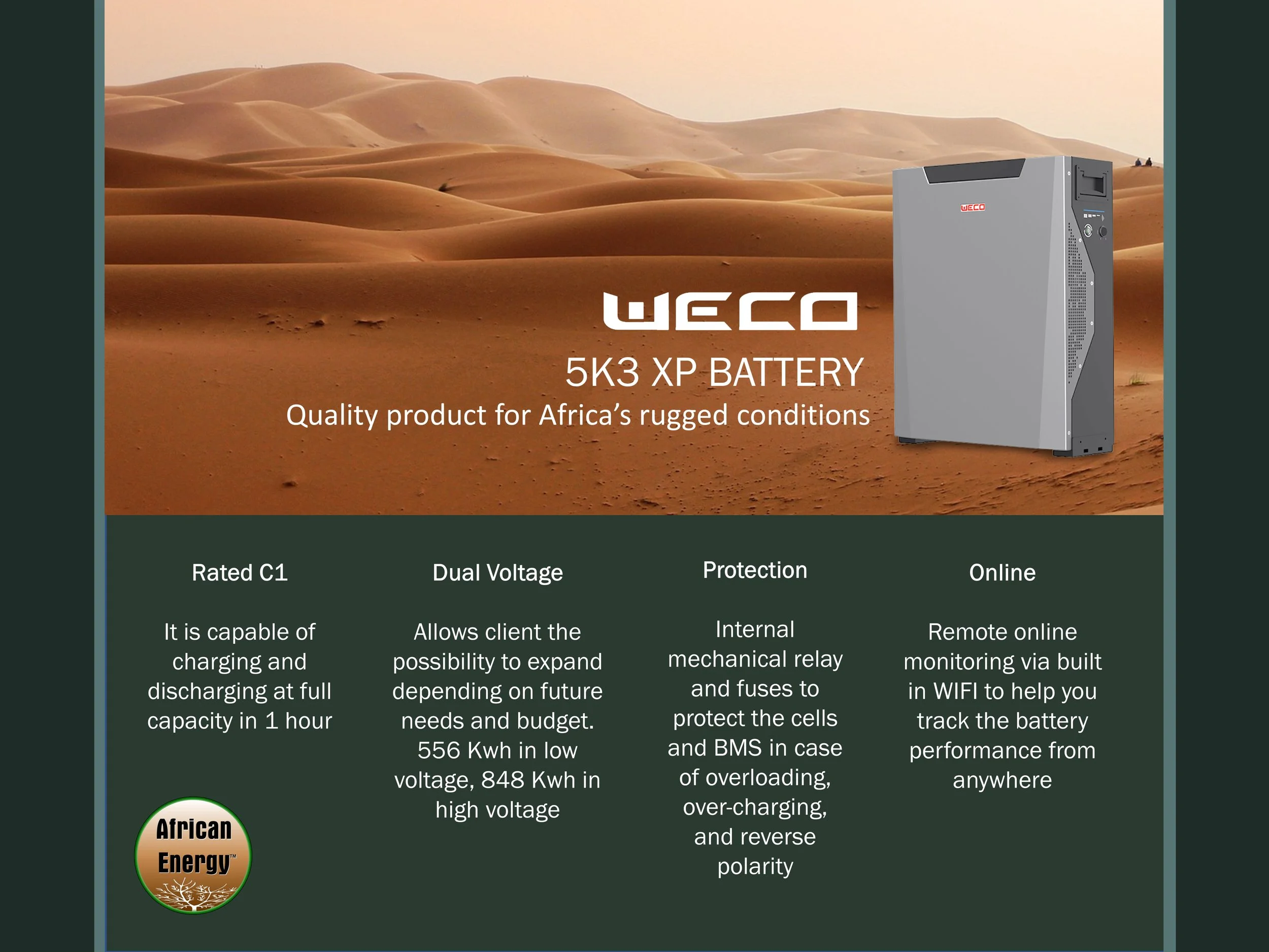New Product: 5k3 XP — African Energy - Wholesale Solar Supplier